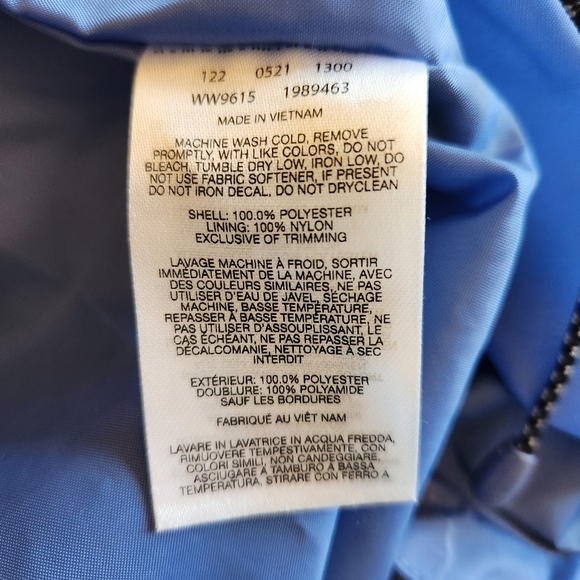 Columbia Lightweight Blue Hooded Auroras Wake Raincoat/Jacket Womens SZ 1X - Picture 10 of 16